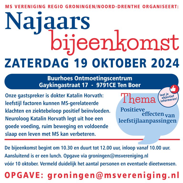 Najaarsbijeenkomst Groningen-Noord Drenthe